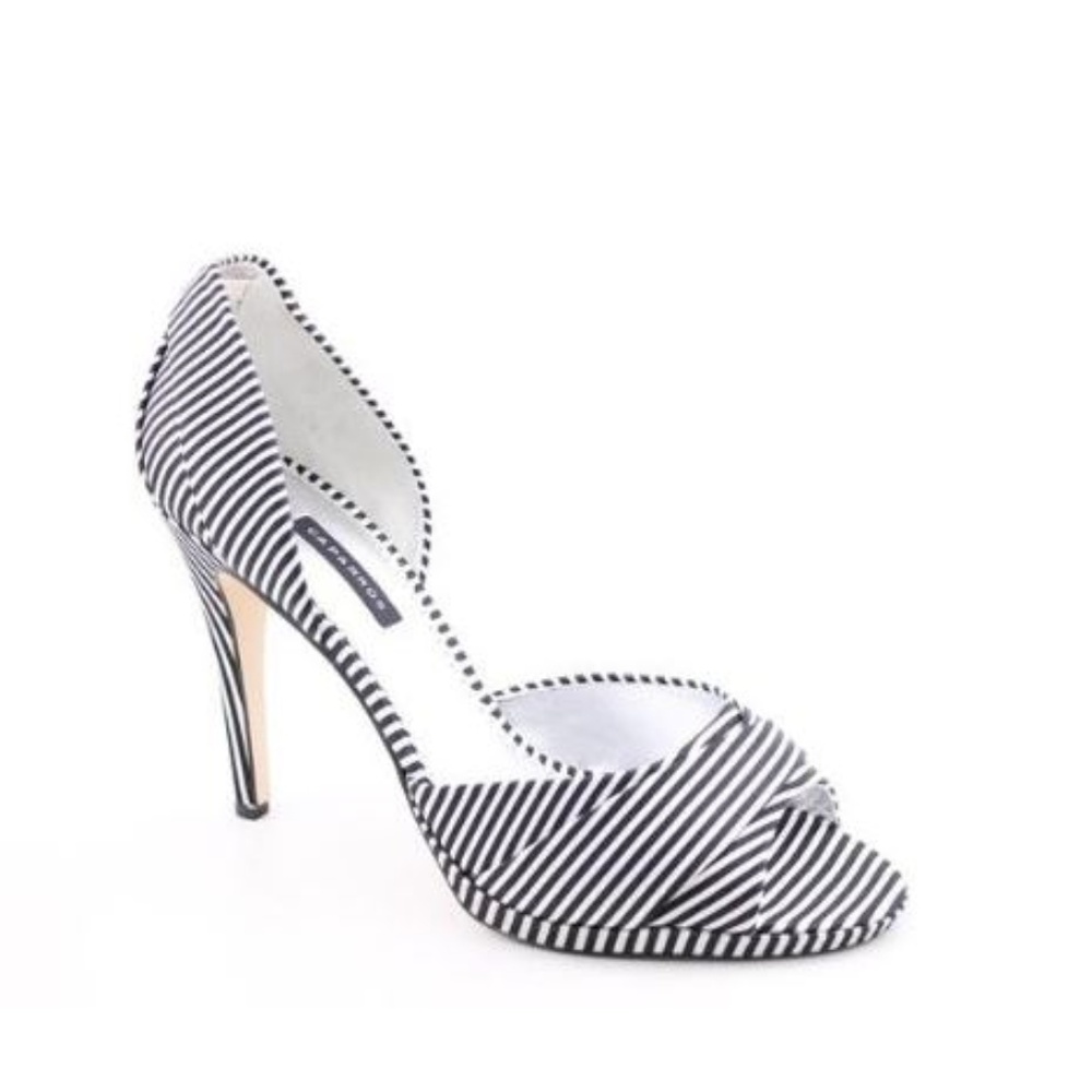 Caparros Women's Lizzie Pump (10, Black/White)-NEW